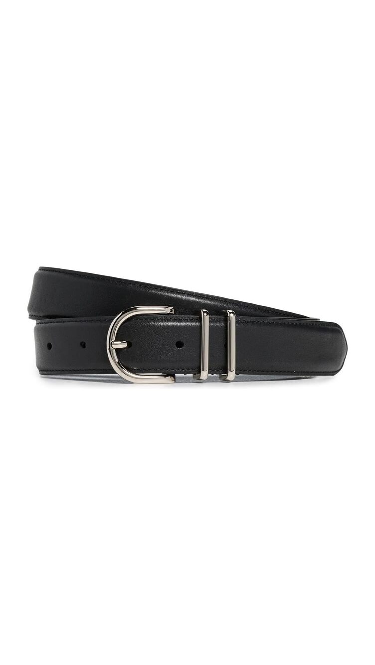 6373 The Fancy Juni Belt, Black/Nickel, Medium